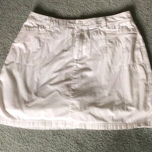 Croft & Barrow White Mini Cargo Skirt Casual